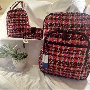 3 pc NWT Vera Bradley backpack, lunch & wristlet
